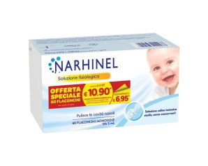  Narhinel Soluzione Fisiologica per Aspiratore Nasale 60 Flaconcini da 5ml
