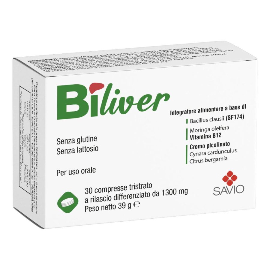 Biliver 30 compresse - integratore per fegato e digestione Biliver 30 compresse - integratore per fegato e digestione
