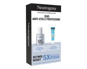 Neutrogena Cofanetto Retinol Boost + Siero Notte Intenso 30ml + Hydro Boost Fluido Idratante SPF 50 15ml