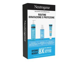 Neutrogena Hydro Boost - Cofanetto Detergente 200 ml + Siero 30 ml + Fluido SPF50 15ml