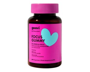Goovi Focus Gummy De-Stress e Focus - Integratore Alimentare per Stress e Affaticamento Mentale - 60 Gummies