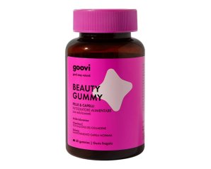 Goovi Beauty Gummy Pelle e Capelli 60 Gummies - Integratore con Acido Ialuronico, Vitamine e Selenio