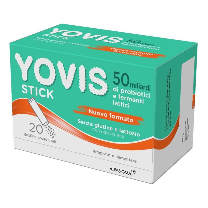 Yovis - Integratore Alimentare con Probiotici e Fermenti Lattici Vivi 20 stick Yovis - Integratore Alimentare con Probiotici e Fermenti Lattici Vivi 20 stick