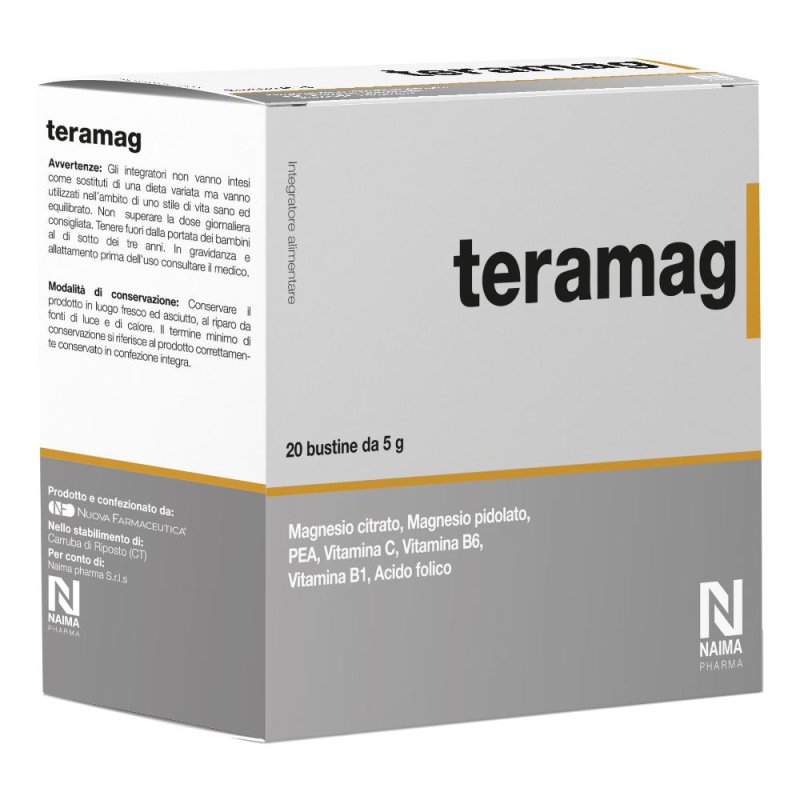 Teramag integratore per il sistema nervoso 20 bustine Teramag integratore per il sistema nervoso 20 bustine