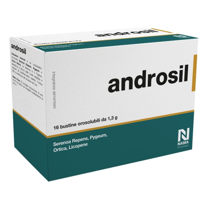 Androsil integratore alimentare 16 bustine orosolubili per benessere prostata Androsil integratore alimentare 16 bustine orosolubili per benessere prostata