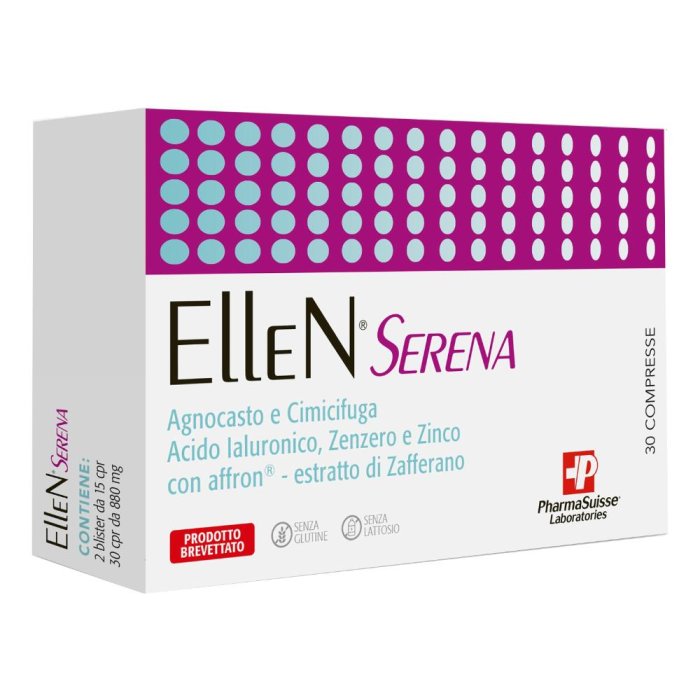 Ellen Serena Integratore Alimentare per la Menopausa e il Benessere Generale 30 compresse Ellen Serena Integratore Alimentare per la Menopausa e il Benessere Generale 30 compresse