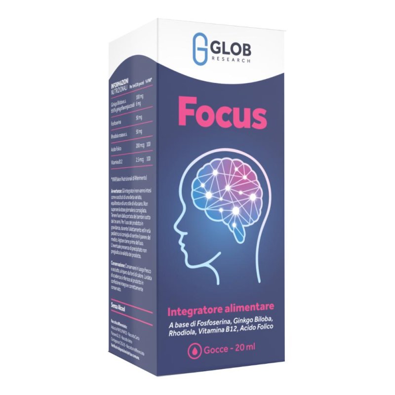 FOCUS Gtt 20 ml Gocce Orali Integratore per Memoria, Attenzione e Concentrazione FOCUS Gtt 20 ml Gocce Orali Integratore per Memoria, Attenzione e Concentrazione