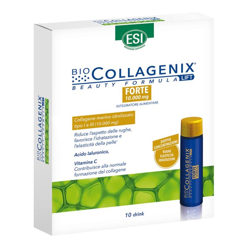ESI Biocollagenix - Forte Integratore Anti Age da Bere con Collagene Marino 10 Drink ESI Biocollagenix - Forte Integratore Anti Age da Bere con Collagene Marino 10 Drink