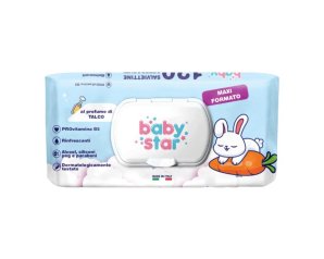 Babystar salviette beb? talco 120 pz - salviette detergenti profumate al talco