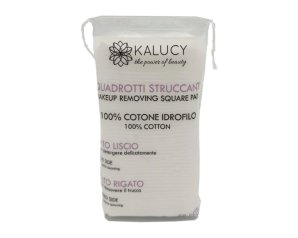 Kalucy quadrotti cotone 50 pezzi - quadrotti di cotone per uso cosmetico