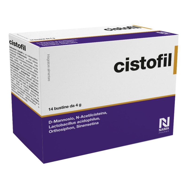 Cistofil - Nutraceutico per la Cistite e la Batteriuria Asintomatica 14 bustine Cistofil - Nutraceutico per la Cistite e la Batteriuria Asintomatica 14 bustine