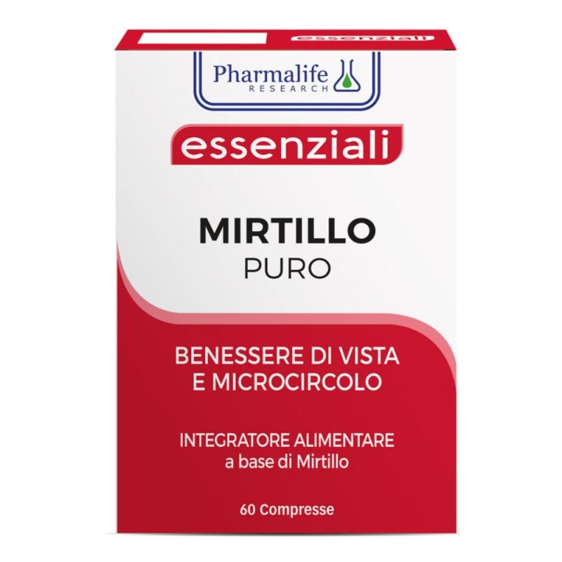 Mirtillo Puro 60 compresse - integratore per benessere della vista e microcircolo Mirtillo Puro 60 compresse - integratore per benessere della vista e microcircolo