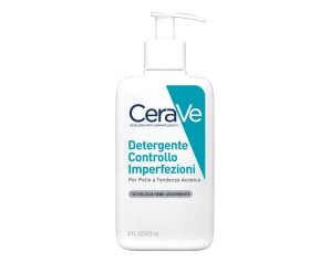   Cerave Detergente viso con acido salicilico 473 ml – Gel purificante per pelli a tendenza acneica