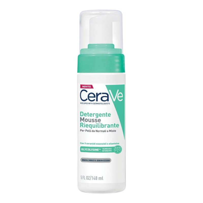 Cerave Mousse Detergente Riequilibrante Per Pelli Da Normali A Miste 148ml