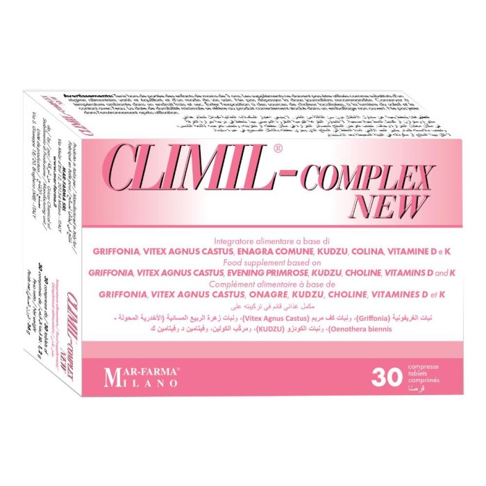 Climil Complex New 30 compresse - integratore per menopausa e benessere ormonale