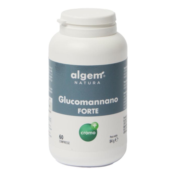 Algem Glucomannano Forte 60 compresse - integratore di fibra per senso di saziet&Atilde;&nbsp; e controllo del peso