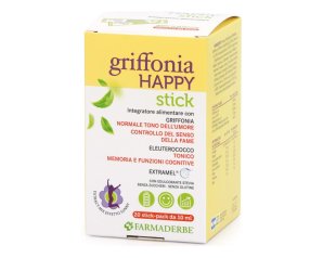Farmaderbe Griffonia Happy Stick Integratore Tono dell'Umore 20 stick