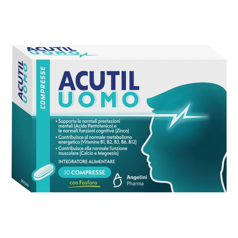 Acutil Uomo Integratore Alimentare Funzioni Cognitive, 30 compresse Acutil Uomo Integratore Alimentare Funzioni Cognitive, 30 compresse