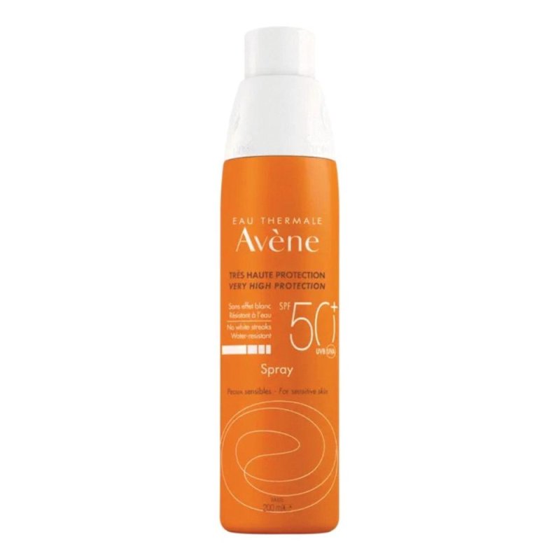 Av&egrave;ne Spray Solare Protezione Alta SPF50 Solare per Pelle Sensibile, 200ml