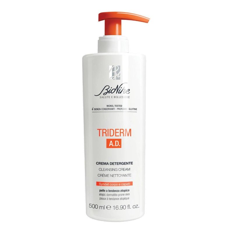 Bionike Triderm A.D. - Crema Detergente Corpo e Capelli 490 ml