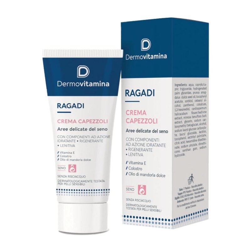 Dermovitamina Ragadi Crema Capezzoli Seno 30 ml – Trattamento Lenitivo e Riparatore per Ragadi da Allattamento Dermovitamina Ragadi Crema Capezzoli Seno 30 ml – Trattamento Lenitivo e Riparatore per Ragadi da Allattamento