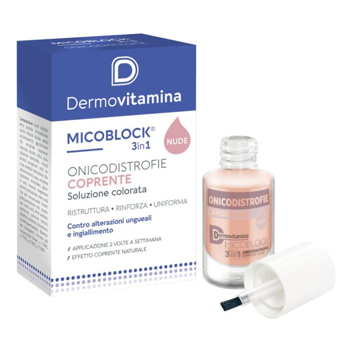 Dermovitamina Micoblock - 3 in 1 Onicodistrofie Soluzione Coprente 8ml Dermovitamina Micoblock - 3 in 1 Onicodistrofie Soluzione Coprente 8ml