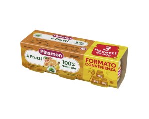 PLASMON OMOG 4 FRUTTI 3PZ 80G