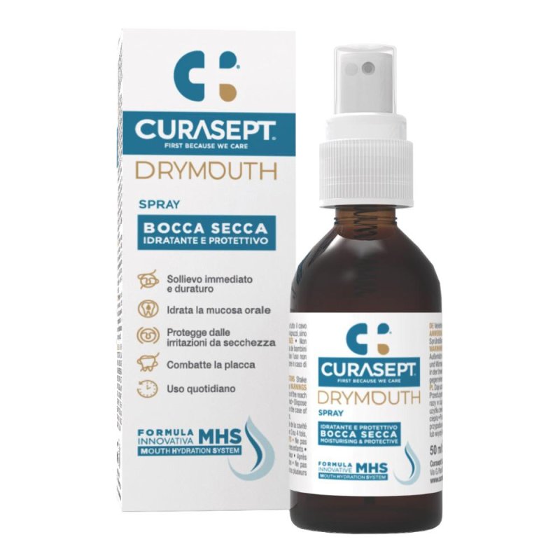 Curasept Drymouth Spray 50 ml – Spray Idratante Orale per Secchezza della Bocca Curasept Drymouth Spray 50 ml – Spray Idratante Orale per Secchezza della Bocca