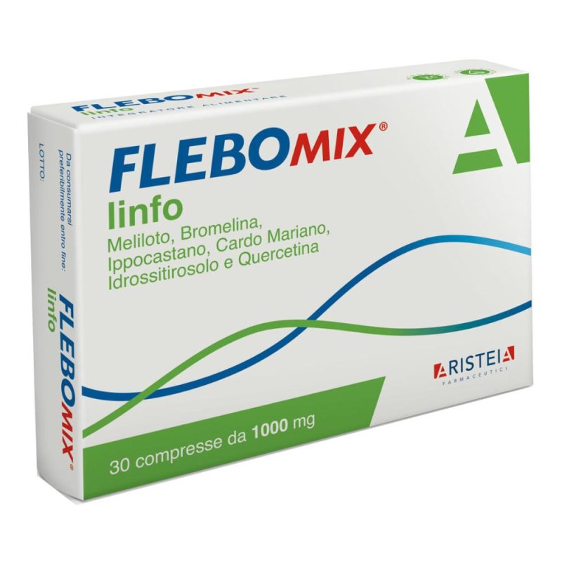 Flebomix Linfo compresse 30 compresse - integratore per circolazione e linfodrenaggio Flebomix Linfo compresse 30 compresse - integratore per circolazione e linfodrenaggio
