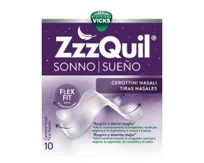 Vicks Zzz Quil Sonno cerottini nasali per dormire e respirare meglio 10 pezzi