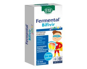 Esi Fermental Bifivir Junior integratore di fermenti lattici per la normale funzione del sistema immunitario 10 stick idrosolubili