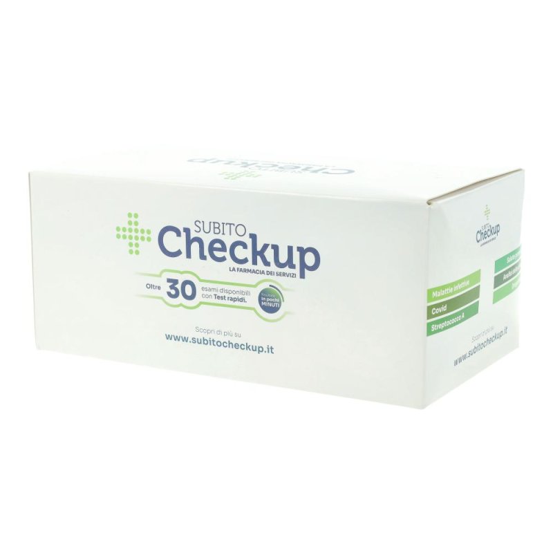 Subito Checkup Test Strep A per Streptococco di Gruppo A, Tampone Faringeo Rapido per Faringite e Mal di Gola, Autodiagnosi Domestica Subito Checkup Test Strep A per Streptococco di Gruppo A, Tampone Faringeo Rapido per Faringite e Mal di Gola, Autodiagnosi Domestica