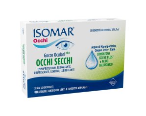 Isomar occhi gocce oculari plus per occhi secchi 15 fiale monodose da 0,5ml