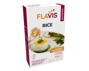 Mevalia Flavis Rice Riso Aproteico 400g - Riso Senza Glutine, Ricco di Fibre 