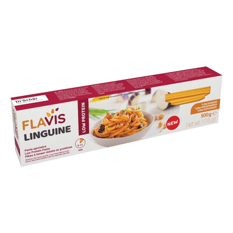 Flavis - Pasta Aproteica Linguine Confezione 500 Gr Flavis - Pasta Aproteica Linguine Confezione 500 Gr