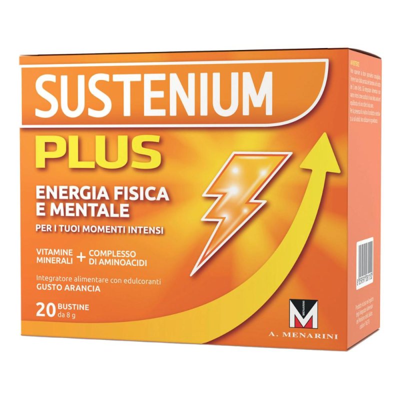 Sustenium Plus Integratore Energizzante con Vitamine Minerali e Aminoacidi Aranacia, 20 Bustine Sustenium Plus Integratore Energizzante con Vitamine Minerali e Aminoacidi Aranacia, 20 Bustine