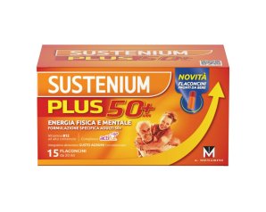 Sustenium Plus 50+ Integratore Energia Fisica e Mentale, 15 flaconcini 20 ml