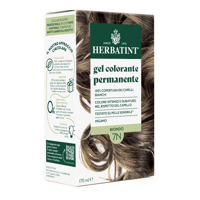 Herbatint 7N Biondo 170 ml - colorante capelli biondo naturale