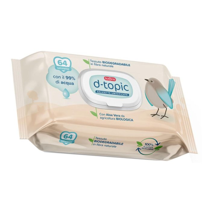 Dtopic salviette umidificate 64 pz - salviette detergenti per pelle sensibile Dtopic salviette umidificate 64 pz - salviette detergenti per pelle sensibile
