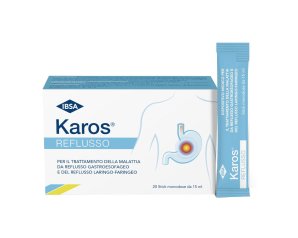 Karos Reflusso - Dispositivo Medico per il Trattamento del Reflusso Gastroesofageo e Laringo-Faringeo 20 Stick