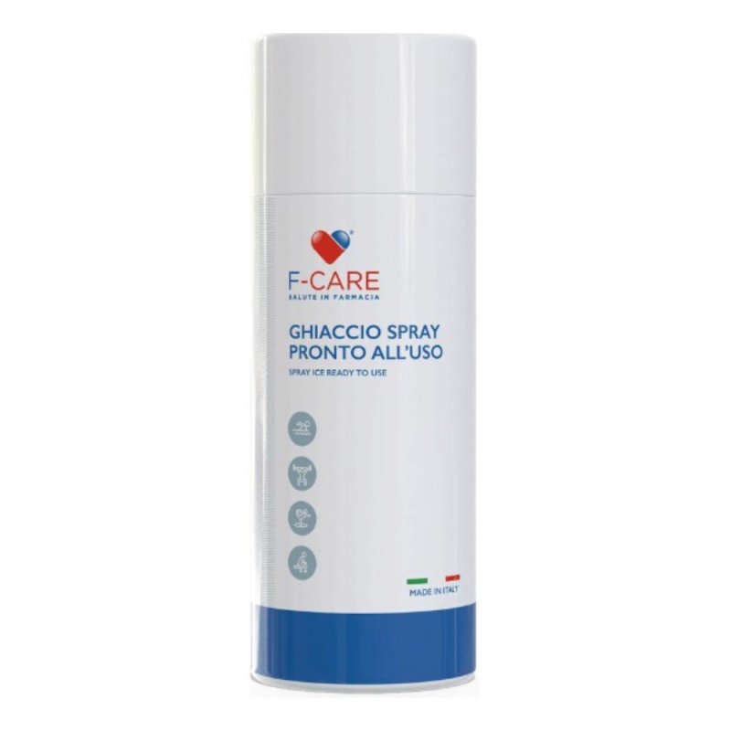 Ghiaccio Spray F Care 400 Millilitri per Traumi Contusioni e Dolori Muscolari con Effetto Freddo Istantaneo