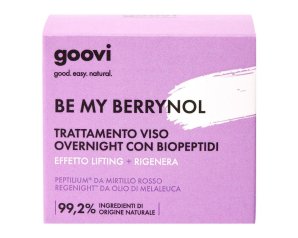 Goovi Be My Berrynol - Trattamento Viso Overnight con Biopeptidi Effetti Lifting + Rigenera, 50ml