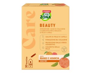 EnerZona Care - Beauty Integratore Pelle e Capelli gusto Mango e Arancia, 20 bustine