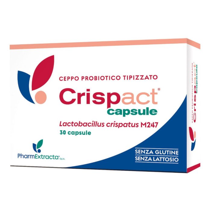 Crispact Capsule - Integratore Alimentare Probiotico per l'Equilibrio della Flora Batterica 30 capsule