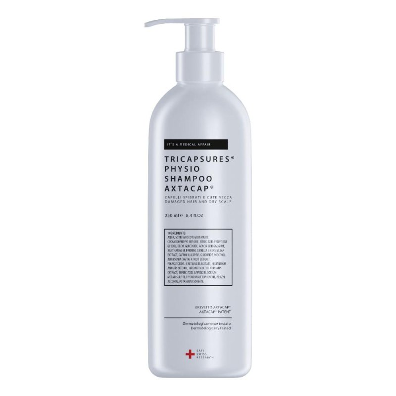 Tricapsures Physio Shampoo Delicato Cute Sensibile 250 ml | Shampoo Rinforzante Uso Frequente