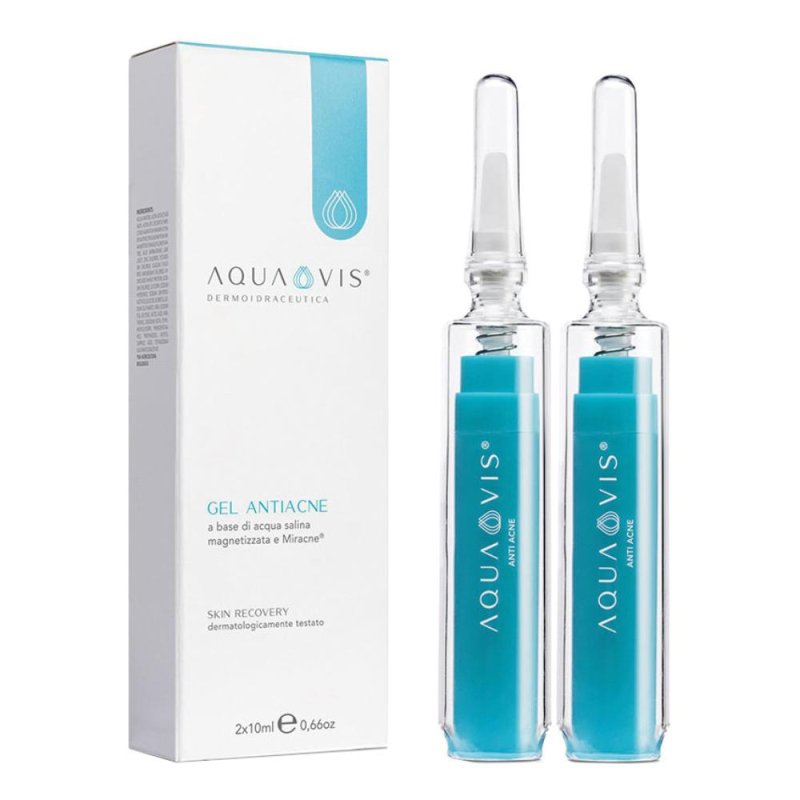 Aquavis Gel Antiacne 2 Flaconcini da 10 ml Aquavis Gel Antiacne 2 Flaconcini da 10 ml