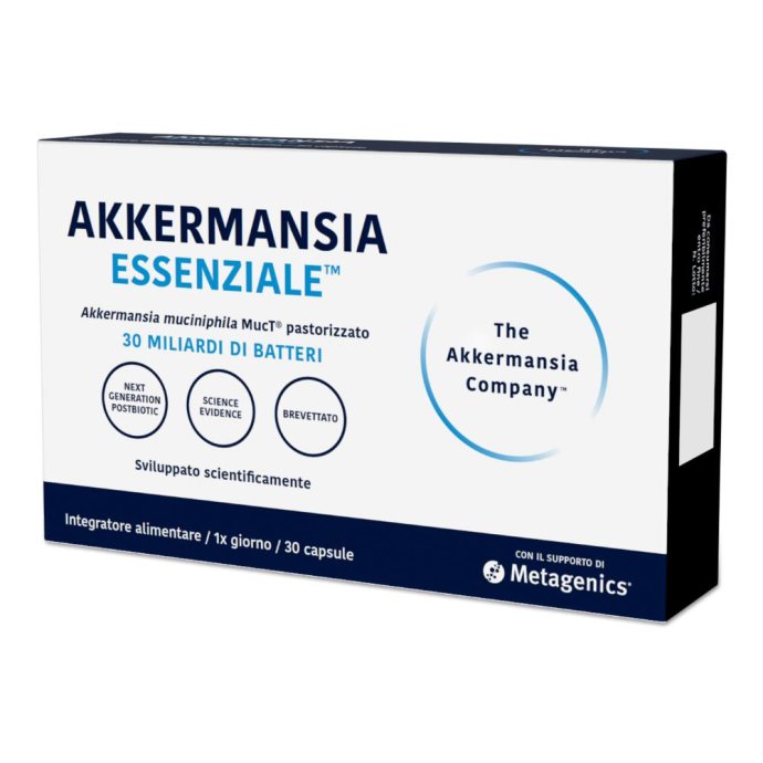 Akkermansia essenziale integratore di fermenti lattici 30 capsule Akkermansia essenziale integratore di fermenti lattici 30 capsule