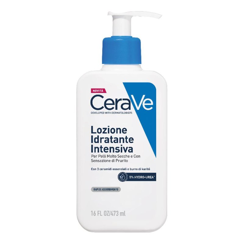 CeraVe Lozione Idratante Intensiva per Pelle Secca e Molto Secca con Prurito Idrata e Dona Sollievo, 473ml CeraVe Lozione Idratante Intensiva per Pelle Secca e Molto Secca con Prurito Idrata e Dona Sollievo, 473ml