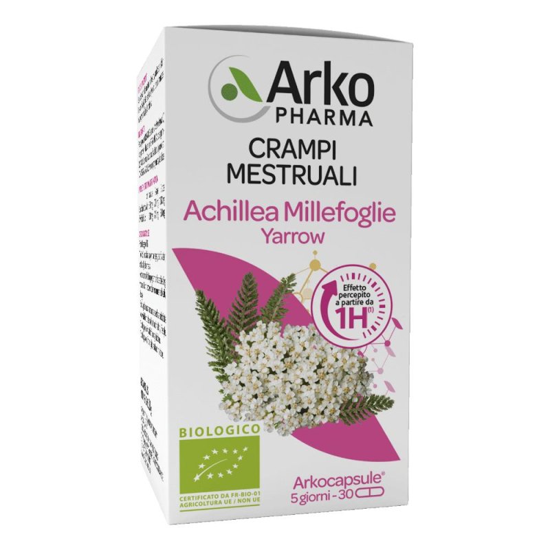 ArkoPharma Arkocapsule - Achillea Millefoglie Integratore Crampi Mestruali 30 capsule ArkoPharma Arkocapsule - Achillea Millefoglie Integratore Crampi Mestruali 30 capsule