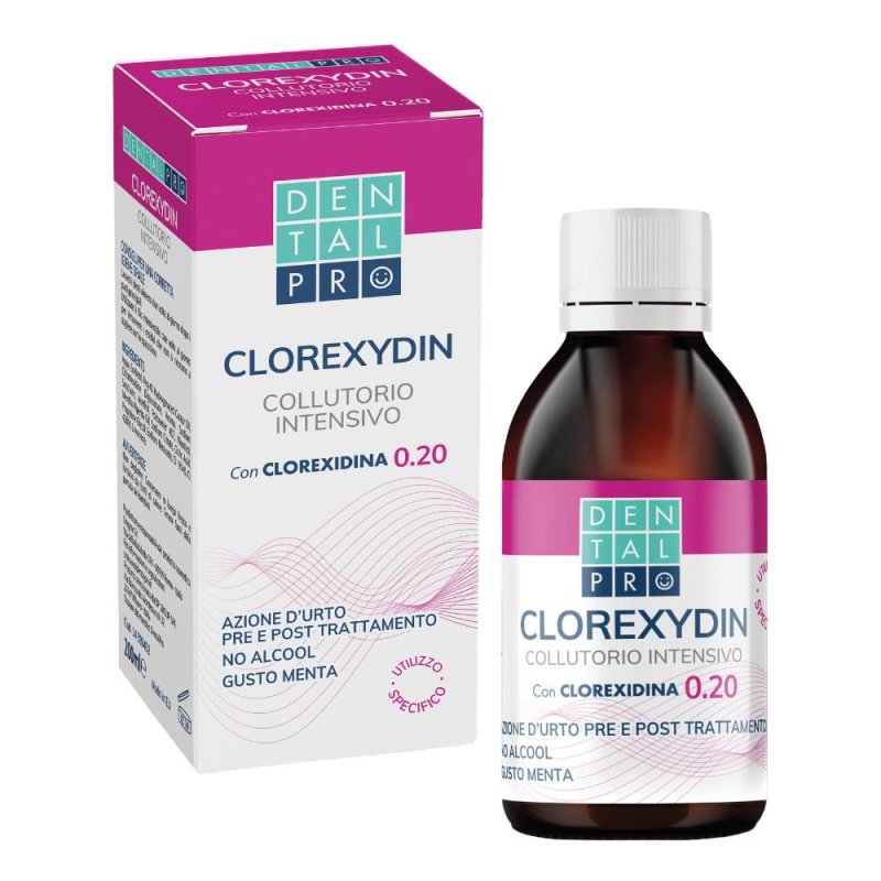 Dentalpro Collutorio alla Clorexidina 0,20% 200 ml Antiplacca Antibatterico per Igiene Orale Completa Dentalpro Collutorio alla Clorexidina 0,20% 200 ml Antiplacca Antibatterico per Igiene Orale Completa